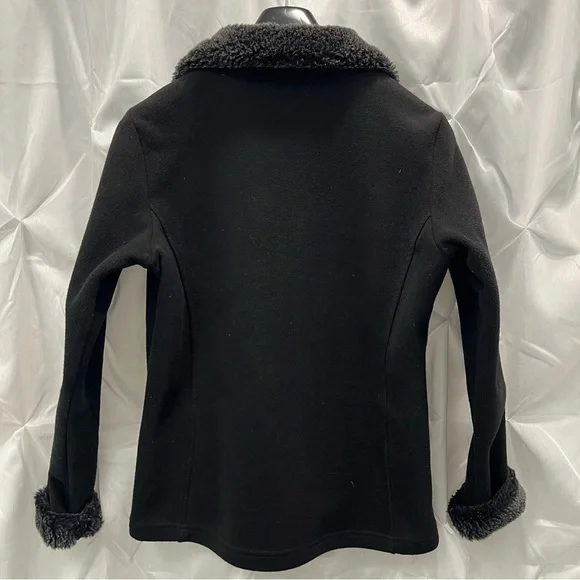 au Lieu thick black fleece with faux fur trim - Picture 4 of 9